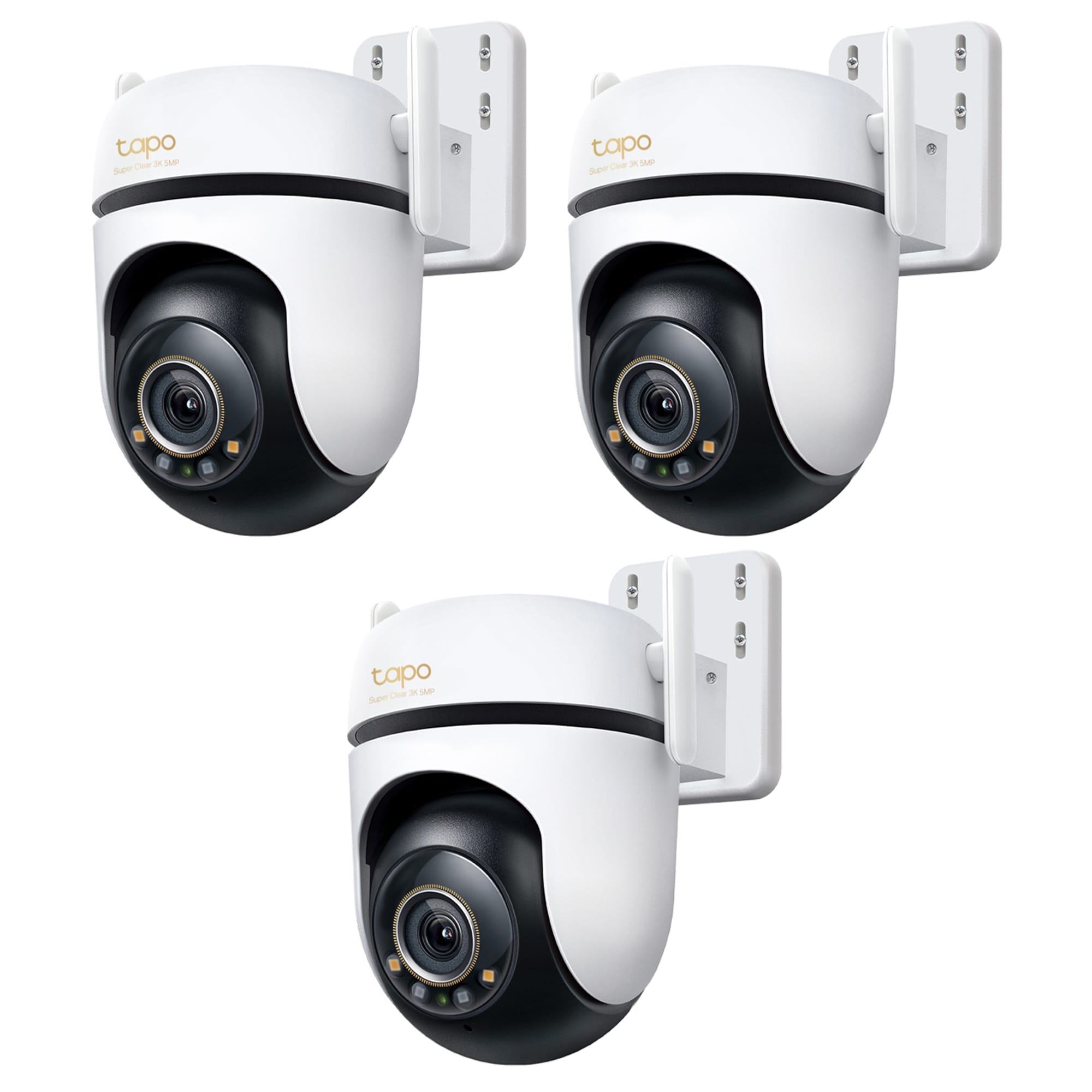 Camara Vigilancia Wifi Nocturna 360 3k Tapo C530WS Pack x3