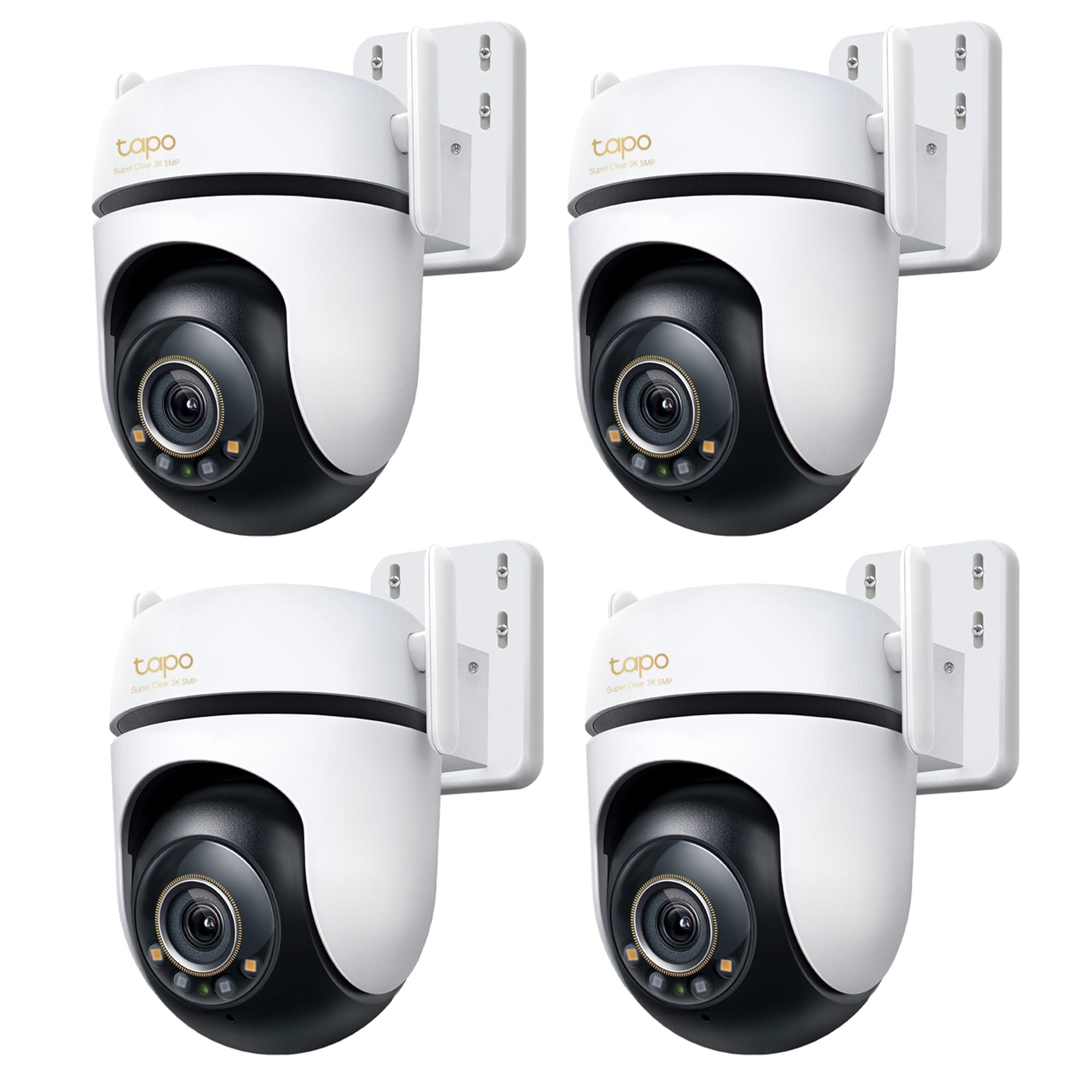 Camara Vigilancia Wifi Nocturna 360 3k Tapo C530ws Pack X4