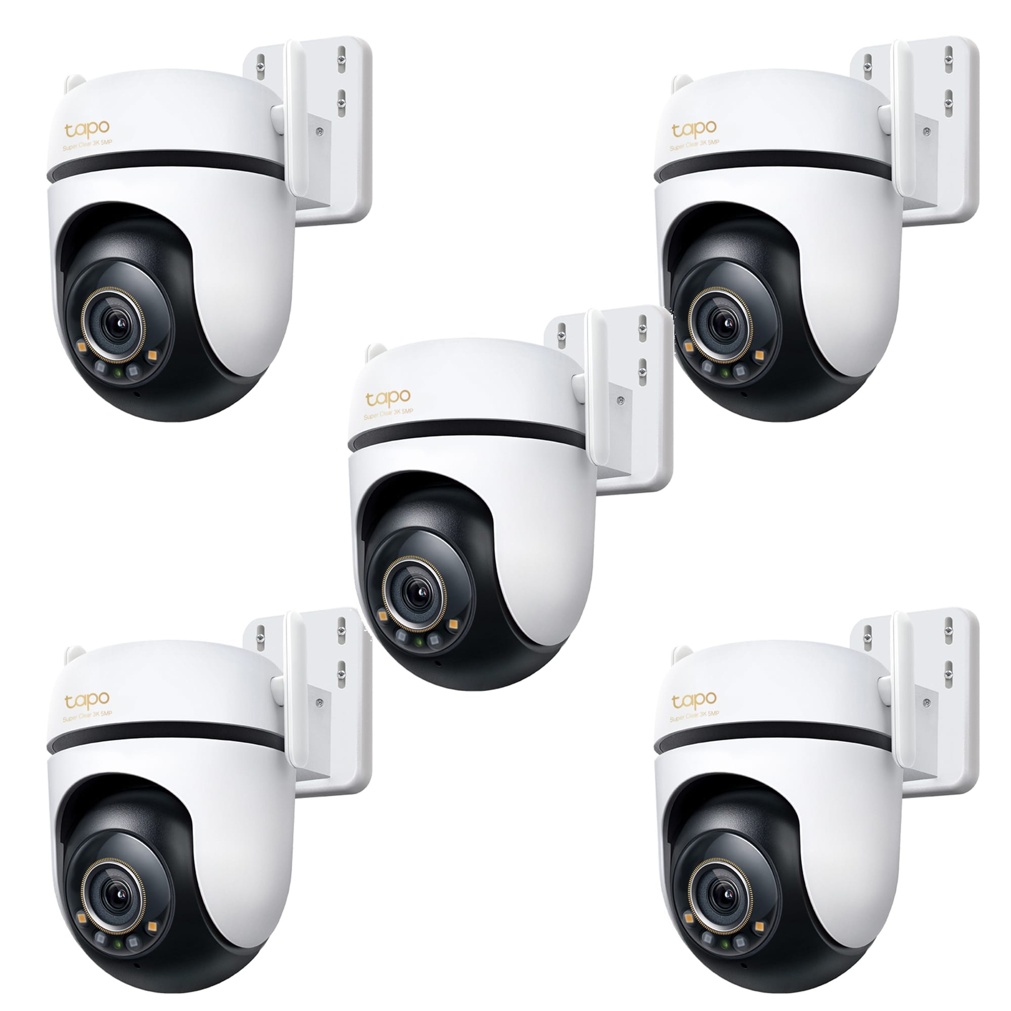 Camara Vigilancia Wifi Nocturna 360 3k Tapo C530ws Pack X5