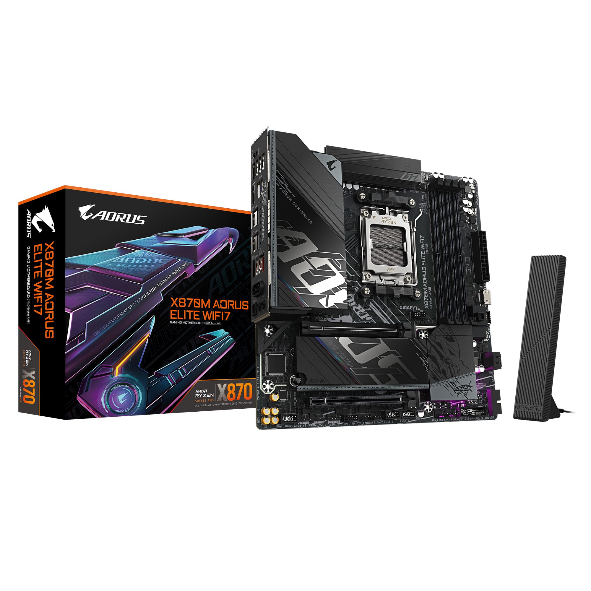 Motherboard Gigabyte X870m Aorus Elite Wifi7 Am5 Ddr5
